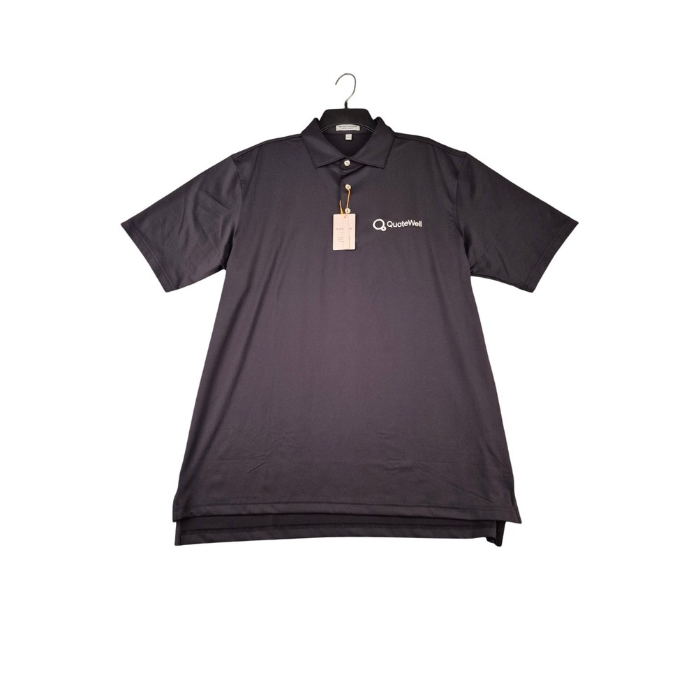 Peter Millar Crown Sport Summer Comfort Polo Mens Large Black QuoteWell ME0EK01S